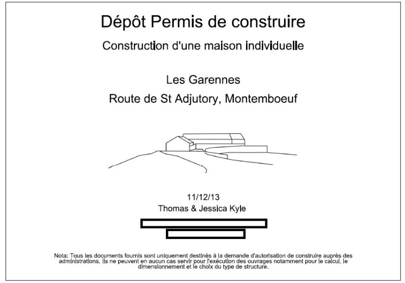 Our Planning Application is finally in!