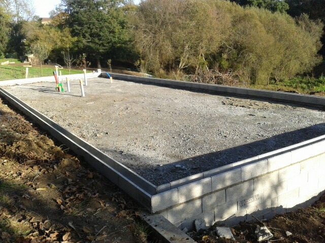 Foundations looking east