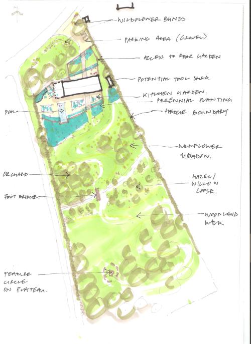 Initial landscape plan