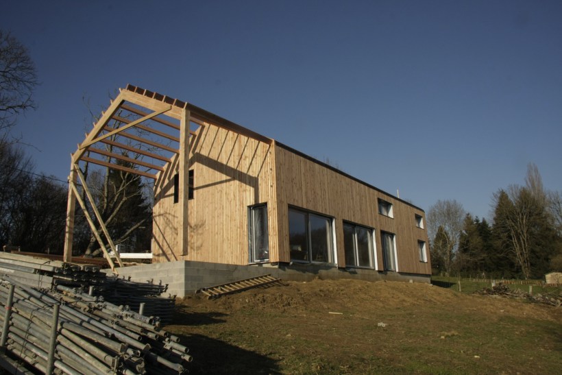 South facade and pergola