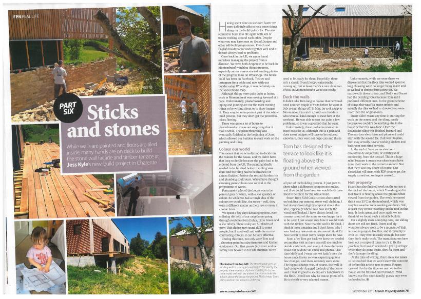 Terrace and Stone Wall