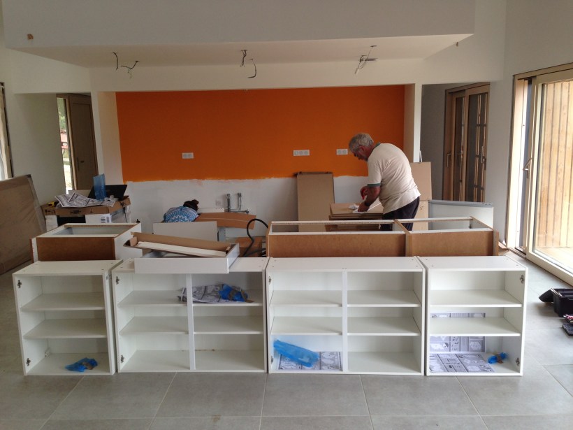 Work on the kitchen begins